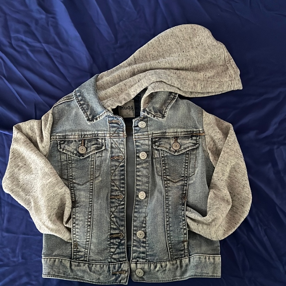 Girls Mudd Jean Jacket / Hoodie - size 10